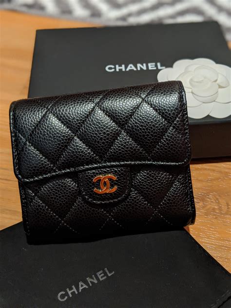 chanel france price wallet|chanel caviar small wallet price.